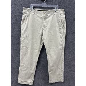 Lee Extreme Comfort Mens Pants 40x30 Khaki Straight Fit Stretch Pockets Tan